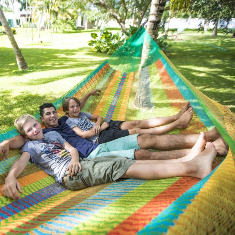 Mexikanische Hängematte Family Plus multicolor von MacaMex
