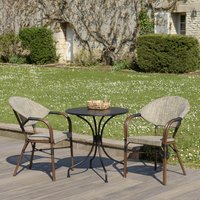 Macabane | 2-Personen-Gartenset Vianney rund von Macabane