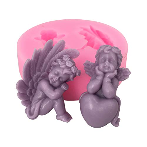 Macabolo 3D Engel Silikon Kuchen Form Fondant Vereisung Form Hochzeitstorte Form Dekoration Gebäck Kekse Form Candy Seife Formen Backwerkzeuge von Macabolo