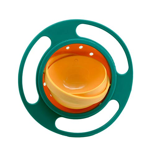 Macabolo Gyro Schüssel, 360 Grad drehbare süße Spill-Proof Schale Gyroscopic Schale mit Deckel für Kleinkinder Baby Kinder Macabolo Gyro Schüssel, 360 Grad drehbare süße Spill-Proof Schale Gyroscopic Schale mit Deckel für Kleinkinder Baby Kinder von Macabolo