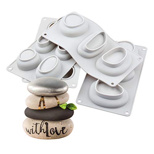 Macabolo Kuchenform, 3D Kopfstein geformte Silikon Backform Gebäck Fondant Schokolade Dekoration Form Dessert Making Tool von Macabolo