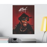 Playboi Carti Poster I Whole Lotta Red Album Tapete Die Lit | Matte Vertikale von MacadelicDesign