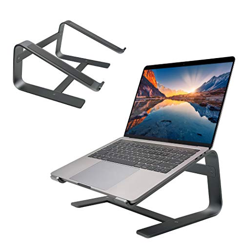 Macally Laptop-Ständer aus Aluminium für den Schreibtisch, funktioniert mit Allen MacBook/Pro/Air und Laptops zwischen 25,4 cm bis 43,9 cm (10 Zoll) bis 43,9 cm (10 bis 17,3 Zoll), schlanke und von Macally