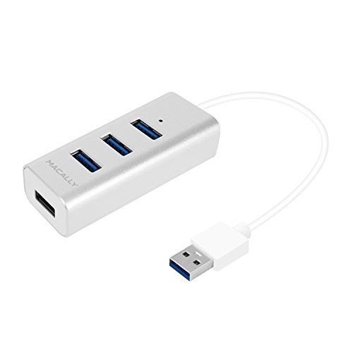 Macally U3HUBA Aluminium USB 3.0-Hub mit 4 Anschlüssen Macally U3HUBA Aluminium USB 3.0-Hub mit 4 Anschlüssen von Macally