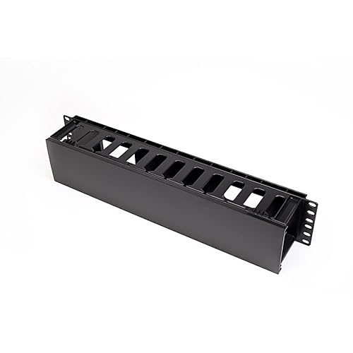 Mach Power ar-cmp2b Kabel Management Panel mit Deckel, 2U von Mach Power