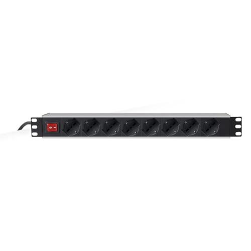 Safety and Machpower Mark Model Model Multiprese 8p Per Rack 19 8 * 10A/16A Schuko Spina Ita von Mach Power