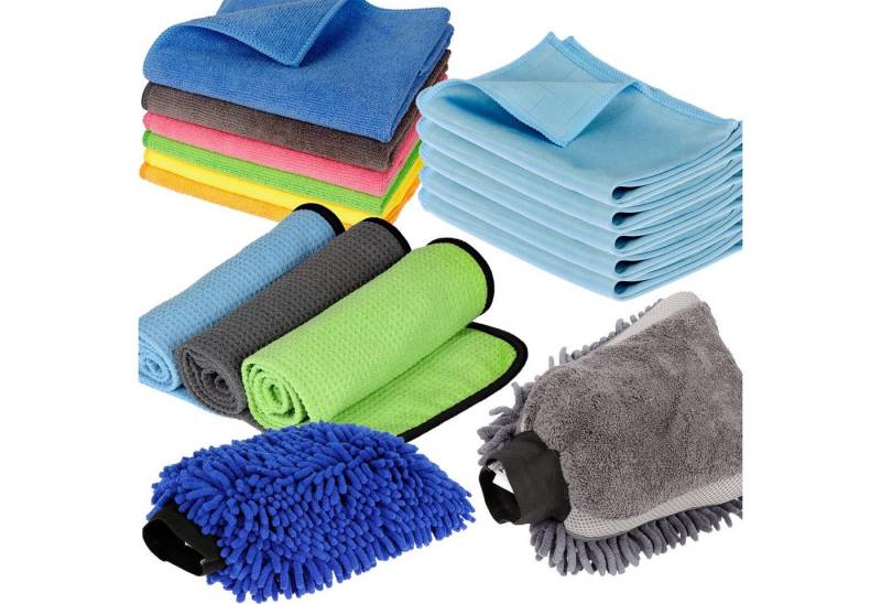 Mach1 Geschirrtuch Mikrofaser Tücher Set, Reinigungs Handschuh, Geschirrtuch, Glastücher, (16-tlg) von Mach1