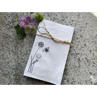 Kleine Weisse Lebensmittelechte Flachbeutel, Papiertütchen, 50 Stück von MachWerkerei