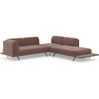 machalke Ecksofa "benito, L-Form", mit bezogenem Sockel von Machalke