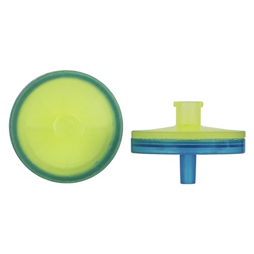 Macherey & Nagel ML-3111 CHROMAFIL Regenerierte Cellulose Farbkodiert Spritzenvorsatzfilter, 0.20µm Porenweite der Membran, 15mm Filtrationstyp, Gelb/Blau, 100 Stück von Macherey & Nagel