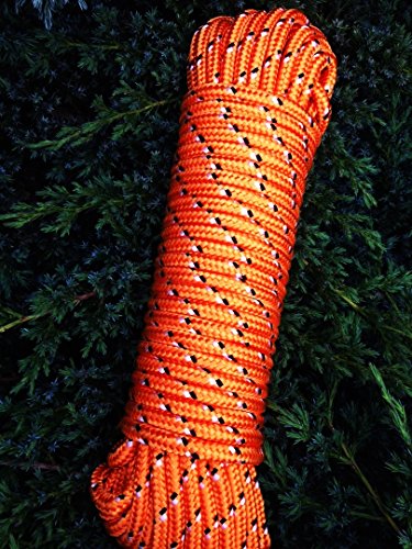 Nr.31 Oranges Polypropylen Seil 10 mm x 30 m, Schnur, Reepseil, Flechtschnur, Tauwerk, Tau,Rope,Reep,Bootsleine,Ankerleine,Festmacher,Allzweckseil, Segeltauwerk, Mehrzweckseil, Bootstau, Strick, Ersatzseil, Reparaturseil, Schot von Machermann