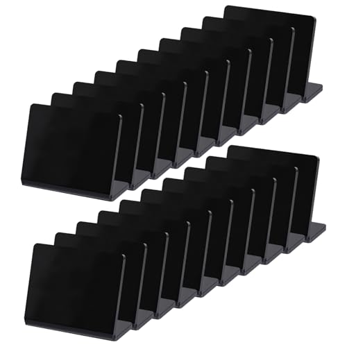 20 Stück L-förmige Acryl-Kreidetafel-Schilder, Buffet-Tags, kleine Lebensmittel-Präsentationsständer, Nachrichtentafel für Hochzeiten und Partys 20 Stück L-förmige Acryl-Kreidetafel-Schilder, Buffet-Tags, kleine Lebensmittel-Präsentationsständer, Nachrichtentafel für Hochzeiten und Partys von Machify