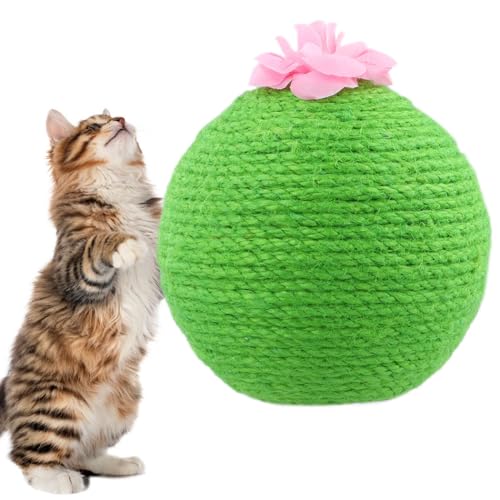 Interaktiver Kratzball, natürliches Sisal und Holz, ansprechendes Spiel für Indoor-Kätzchen und Katzen, ideales Trainingszubehör für Mahlzeiten Interaktiver Kratzball, natürliches Sisal und Holz, ansprechendes Spiel für Indoor-Kätzchen und Katzen, ideales Trainingszubehör für Mahlzeiten von Machify