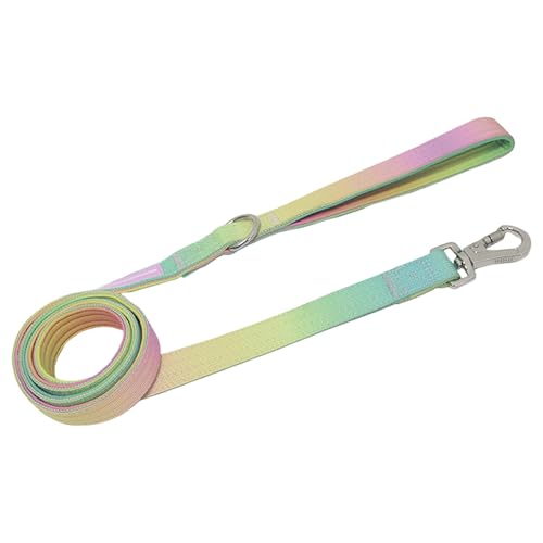 Machify Nylon-Hundeleinen-Zubehör, bequemer 150 cm Griff, Farbverlauf, universell für alle Rassen, Metallhaken mit Drehverschluss von Machify