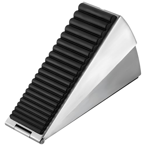 Pop-Up-Türstopper aus Zinklegierung, verstellbarer Keil bis zu 7,9 cm, rutschfester Türhalter, ohne Bohren, Installation für Zuhause, Büro und Lager von Machify
