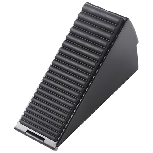 Robuster Pop-Up-Türstopper, Zinklegierung, Keil, verstellbare Höhe bis zu 7,9 cm, kein Bohren, Sicherheitshalterung für Büros von Machify