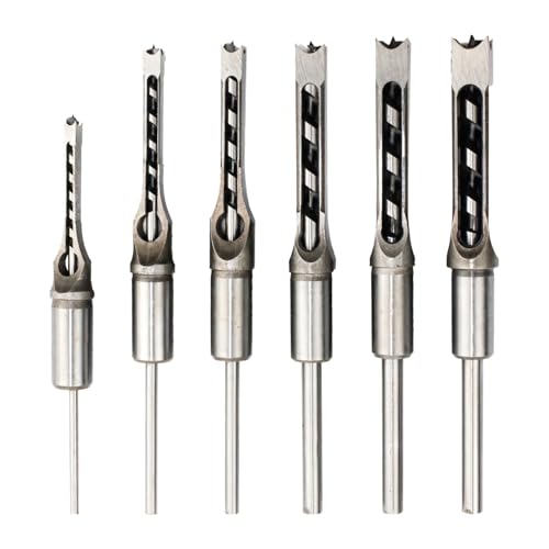 Set Bohrer Meißel Holz Vierkant 6 tlg Schnitzen Holzbearbeitung für, Design Legierung Ergonomisch Hochfest Langlebig Perfekte Verwendung für Verschiedene Holzarten Set Bohrer Meißel Holz Vierkant 6 tlg Schnitzen Holzbearbeitung für, Design Legierung Ergonomisch Hochfest Langlebig Perfekte Verwendung für Verschiedene Holzarten von Machify