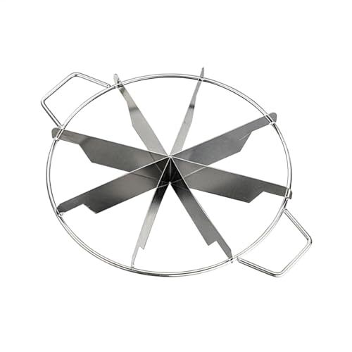 Maciun Cheesecake Slicer | Cake Portion Cutter Stainless Steel,Round Pastry Cheese Pizza Cutting Press Tool, Kitchen Gadgets with Side Handles for Parties Gatherings von Maciun