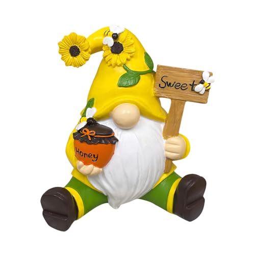 Maciun Gartenstatue – Kunstharzstatue, Frühlingssommer-Zwergfigur, Dekoration, Garten, Rasen für den Schreibtisch von Maciun
