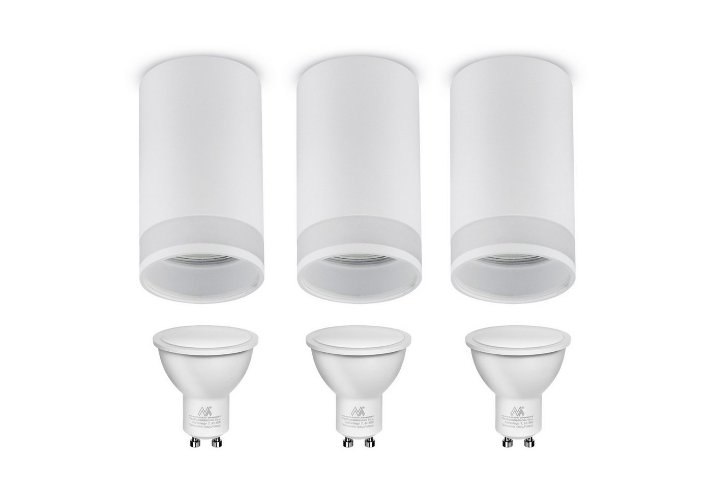 Maclean Aufbauleuchte MCE361 + MCE437, LED wechselbar, Decken Einbauleuchte / Spot, rund, Aluminium, GU10 + LED-Leuchtmittel Maclean Aufbauleuchte MCE361 + MCE437, LED wechselbar, Decken Einbauleuchte / Spot, rund, Aluminium, GU10 + LED-Leuchtmittel von Maclean