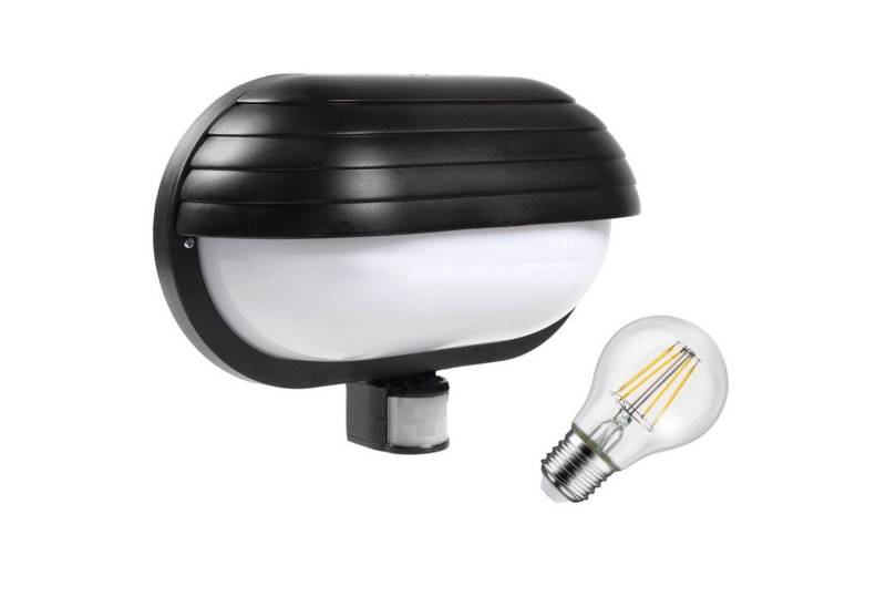 Maclean Außen-Wandleuchte MCE33 + MCE268, LED wechselbar, Warmweiß, Wandleuchte mit Bewegungsmelder + 8W LED-Lampe Maclean Außen-Wandleuchte MCE33 + MCE268, LED wechselbar, Warmweiß, Wandleuchte mit Bewegungsmelder + 8W LED-Lampe von Maclean