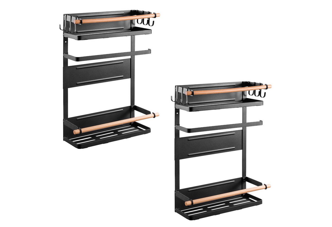 Maclean Küchenregal MC-910, 2-tlg., Universal Magnet-Befestigung, 2 Ablageflächen, Küchenrollenhalter Maclean Küchenregal MC-910, 2-tlg., Universal Magnet-Befestigung, 2 Ablageflächen, Küchenrollenhalter von Maclean