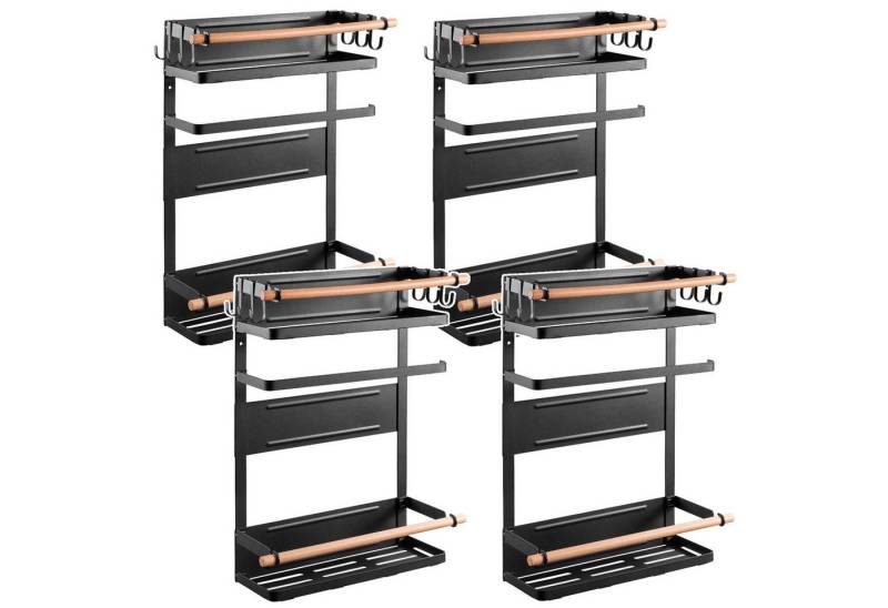 Maclean Küchenregal MC-910, 4-tlg., Universal Magnet-Befestigung, 2 Ablageflächen, Küchenrollenhalter Maclean Küchenregal MC-910, 4-tlg., Universal Magnet-Befestigung, 2 Ablageflächen, Küchenrollenhalter von Maclean