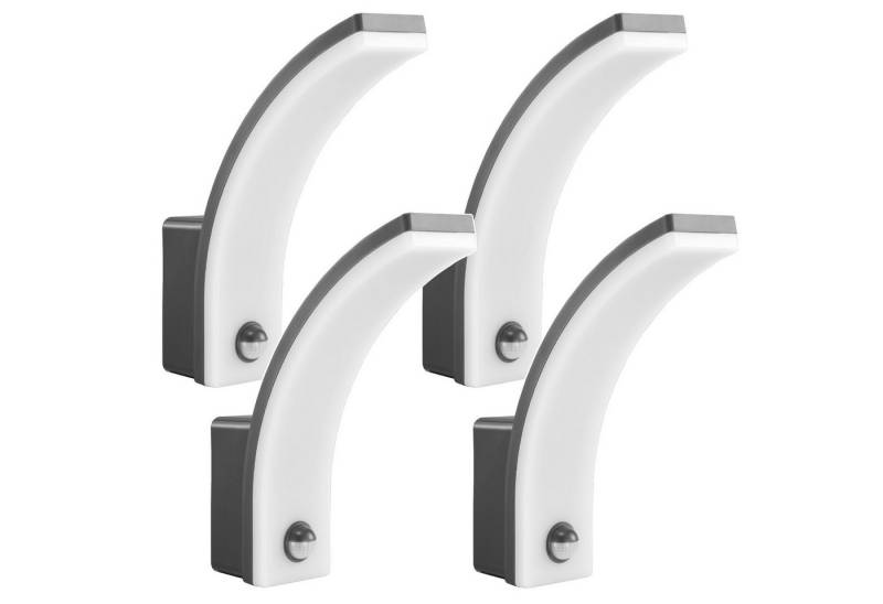 Maclean LED Außen-Wandleuchte MCE512, neutralweiß, LED-Dämmerungssensorlampe IP65 Bewegungsmelder von Maclean