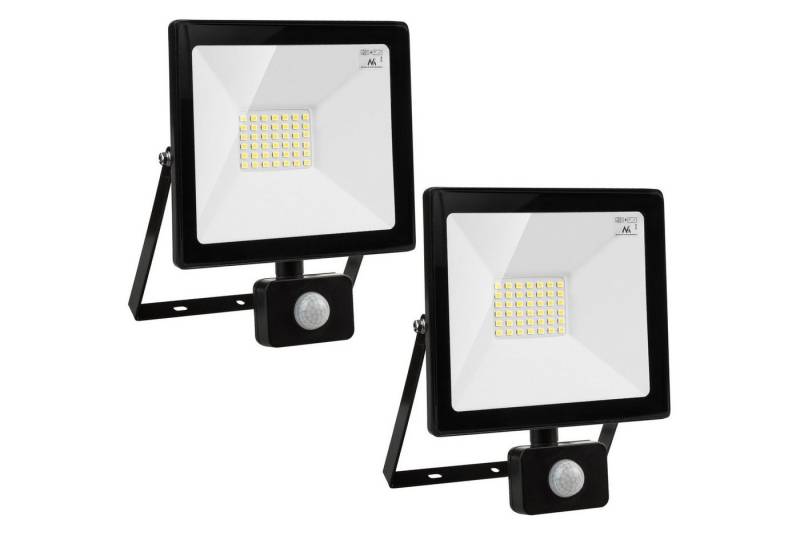 Maclean LED Flutlichtstrahler, LED fest integriert, Warmweiß, Neutralweiß, Kaltweiß, LED fest integriert, PIR-Bewegungsmelder, Dämmerungssensor Maclean LED Flutlichtstrahler, LED fest integriert, Warmweiß, Neutralweiß, Kaltweiß, LED fest integriert, PIR-Bewegungsmelder, Dämmerungssensor von Maclean