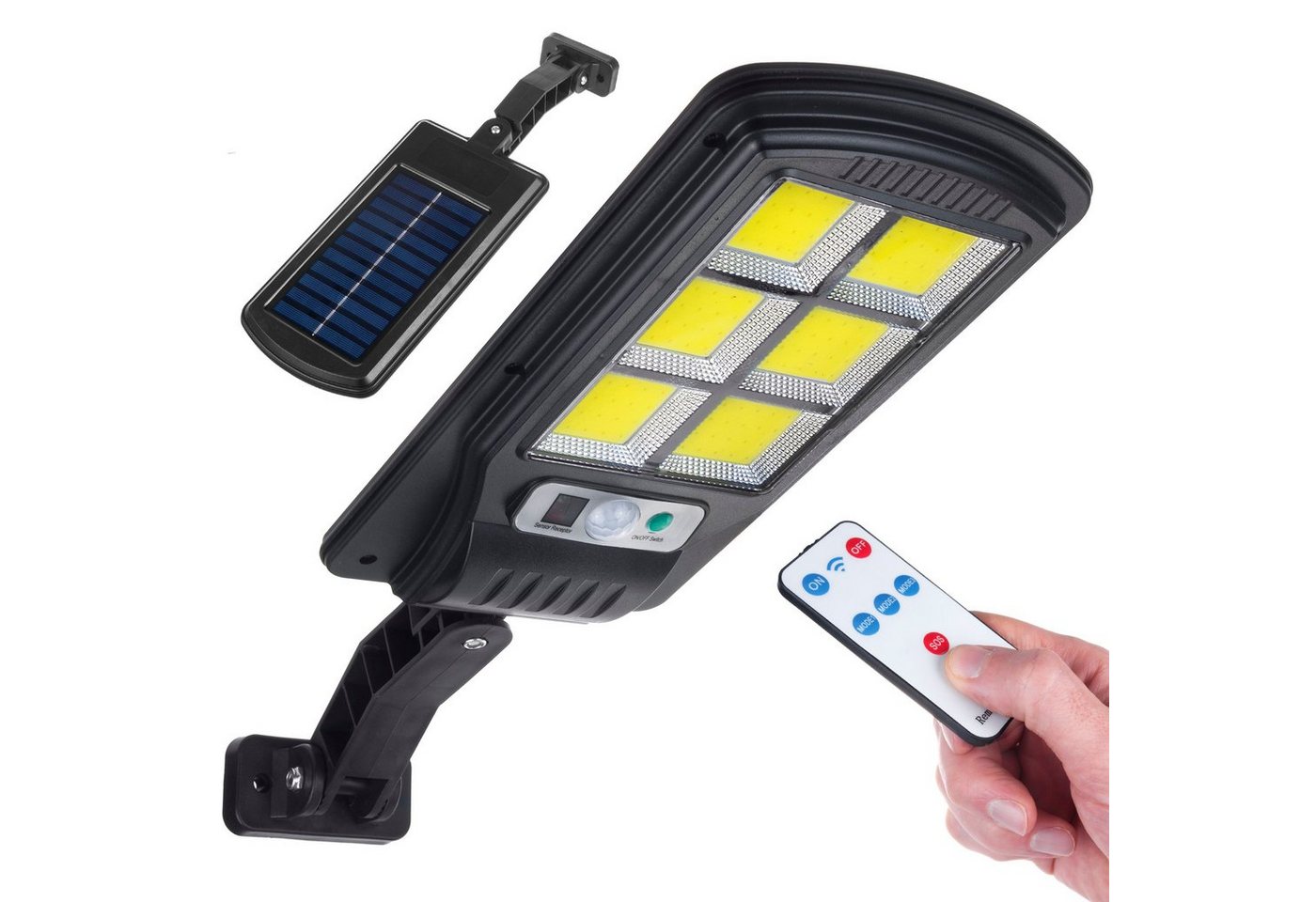 Maclean LED Solarleuchte MCE446, Kaltweiß, Solar Straßenlampe mit Bewegungs- und Dämmerungssensor Maclean LED Solarleuchte MCE446, Kaltweiß, Solar Straßenlampe mit Bewegungs- und Dämmerungssensor von Maclean