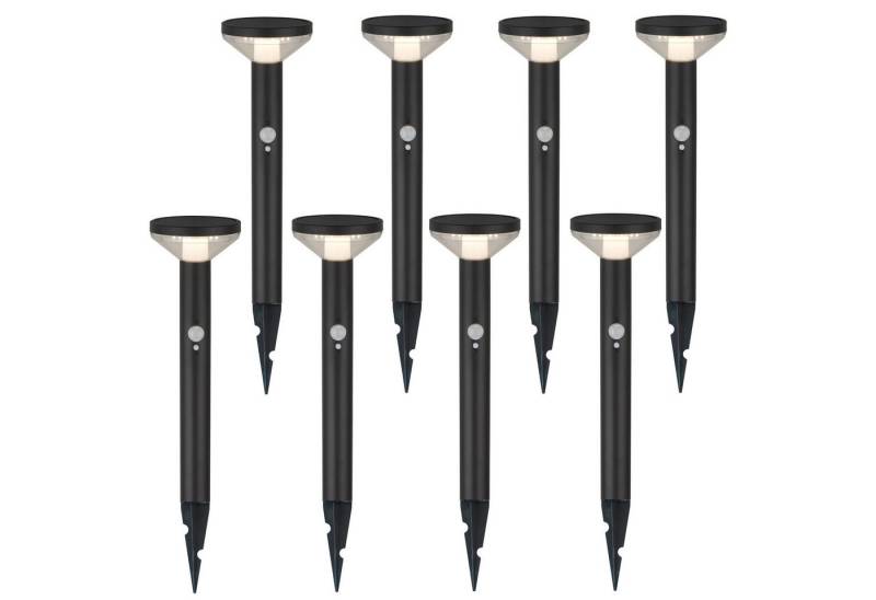Maclean LED Solarleuchte MCE465 LED-Leuchte mit Sensor 3 Modi, Neutralweiß, Solar Gartenleuchte mit Erdspieß von Maclean