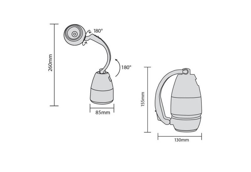 Maclean LED Taschenlampe MCE298, 3in1 Multifunktion: Camping - Taschenlampe, Powerbank-Funktion von Maclean