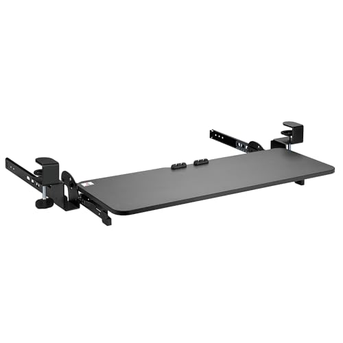 Maclean MC-462 Verstellbare Tastaturschublade 67x24cm für Untertisch-Montage mit C-Klemmhalterung Computer-Tastaturständer Maximale Belastung: 5 kg, Höhenverstellung Maclean MC-462 Verstellbare Tastaturschublade 67x24cm für Untertisch-Montage mit C-Klemmhalterung Computer-Tastaturständer Maximale Belastung: 5 kg, Höhenverstellung von Maclean