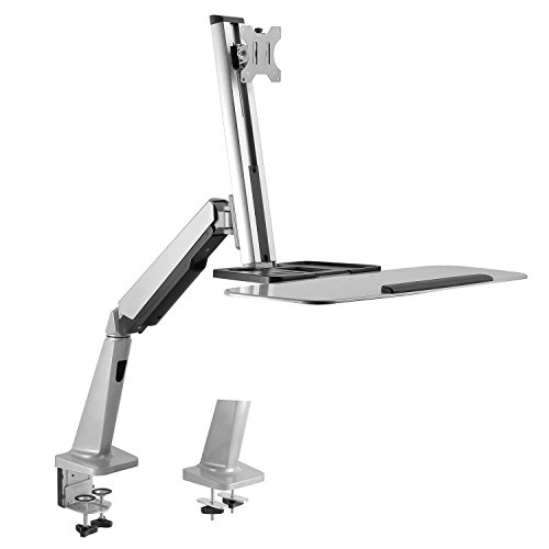 Maclean MC-728 Tischhalterung 360 Grad Tastatur Maus Halterung Monitorhalterung 13-32 Zoll VESA 75 x 75 mm, 100 x 100 mm bis 8 kg von Maclean