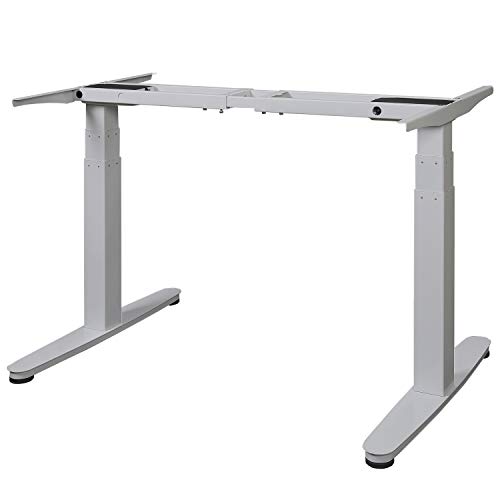 Maclean MC-830 Tischgestell Schreibtisch mit elektrischer Höhenverstellung ohne Tischplatte max. Höhe 130cm von Maclean