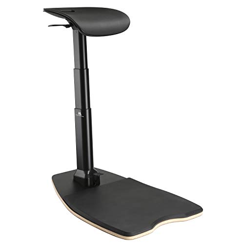 Maclean MC-872 Multifunktioneller Ergonomischer Bürostuhl zur Arbeit in Steh und Sitz-Position Bürohocker Max. 125kg Einstellbare Höhe von 615mm bis 1180mm von Maclean