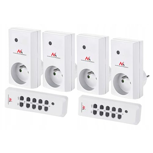 Maclean MCE 153 Funkschalt-Set 4x Funksteckdose + 2x Fernbedienung Funksteckdose Set mit Fernbedienung Max. 3600W Maclean MCE 153 Funkschalt-Set 4x Funksteckdose + 2x Fernbedienung Funksteckdose Set mit Fernbedienung Max. 3600W von Maclean