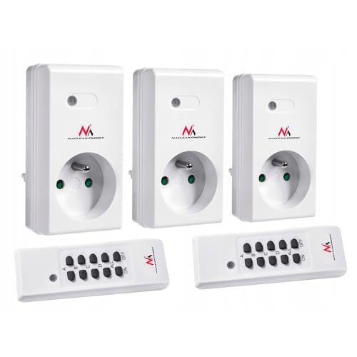 Maclean MCE153 Funkschalt-Set 3x Funksteckdose + 2x Fernbedienung Funksteckdose Set mit Fernbedienung Max. 3600W Maclean MCE153 Funkschalt-Set 3x Funksteckdose + 2x Fernbedienung Funksteckdose Set mit Fernbedienung Max. 3600W von Maclean