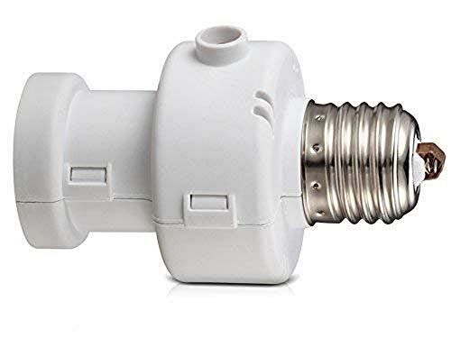 Maclean MCE21W E27 Lampenfassung Adapter mit Dämmerungssensor | Max. 100W Leistung | Weiß | Automatische Dämmerungserkennung für komfortable Nutzung | Spart Energie | Ideal für Flure und Treppenhäuser von Maclean