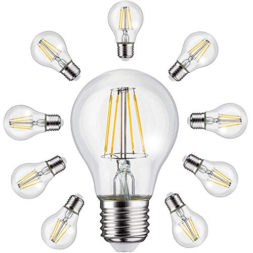 Maclean MCE280 10-er Pack Retro Edison Filament Glühbirne LED E27 Vintage Dekorative Glühlampe Beleuchtung Birne Warmweiß 3000K 230V (10x 11W 1500lm) von Maclean