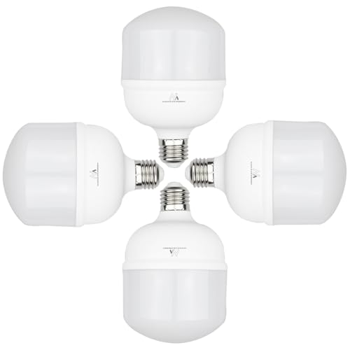 Maclean MCE302 CW 4-er Pack LED-Glühbirne E27 Birne LED Leuchtmittel 200 Grad Lichtwinkel Hochleistung Lampe Energiesparlampe Glühlampe Ultrahell (Kaltweiß, 4x Stück 28W) von Maclean