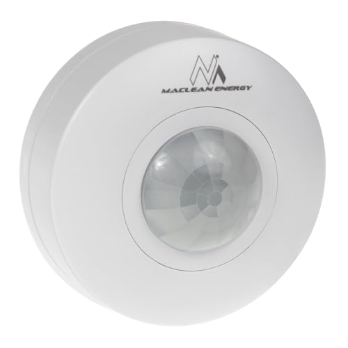 Maclean MCE314 PIR Bewegungsmelder für Innenmontage 4-er Pack, Infrarot-Bewegungsdetektor 360° Erfassungsbereich, Reichweite bis 6m, Max Belastung 1200W (4 Stück Maclean MCE314 PIR Bewegungsmelder für Innenmontage 4-er Pack, Infrarot-Bewegungsdetektor 360° Erfassungsbereich, Reichweite bis 6m, Max Belastung 1200W (4 Stück von Maclean