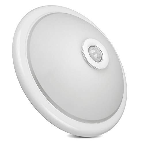Maclean MCE324 Deckenleuchte mit Bewegungs- und Dämmerungssensor Innenleuchte PIR Lampe Beleuchtung max 40W IP20 360 °E27 (Deckenleuchte) von Maclean