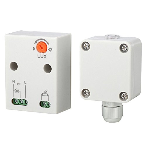 Maclean MCE35 Dämmerungssensor, Dämmerungsschalter, mit externen Sensor für Außenbereich, max. 3000W und IP65 - wasserdicht von Maclean