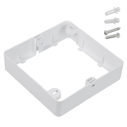 Maclean MCE379 S LED Licht-Panel Aufputzadapter für 17x17cm LED-Panel Einbaustrahler Deckenstrahler Deckenspot Deckenleuchte Decken-Strahler Einbauleuchte (Aufputzadapter für 18W LED Panel, Eckig) von Maclean