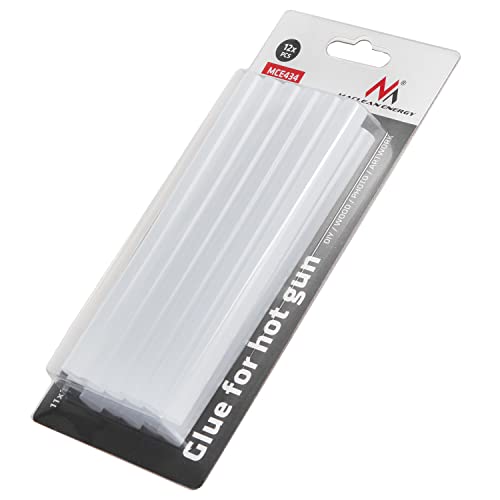 Maclean MCE434 12x Heißklebesticks Transparente Klebesticks für Heißklebepistole DIY Handwerk und Reparaturen Hot 150x11mm (12x Heißklebesticks) von Maclean