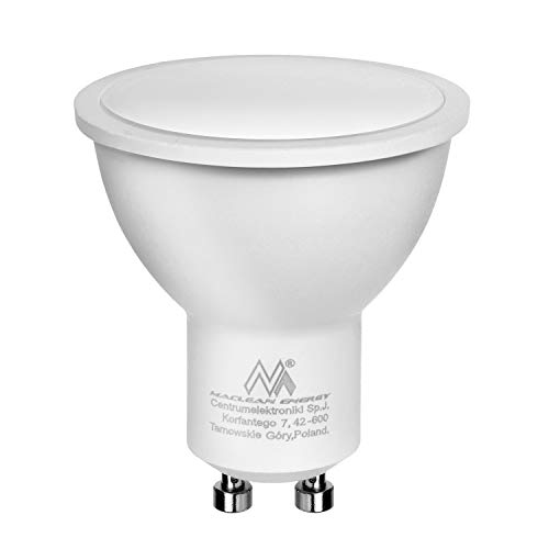 Maclean MCE437 NW GU10 LED Leuchtmittel 7W 490lm Neutralweiß 4000K 120° Strahlwinkel 220-240V, 50/60Hz (Neutralweiß, 1x Stück 7W 490lm) … von Maclean