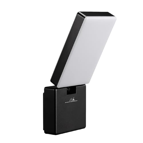 Maclean MCE514 LED Wandleuchte, Wandbeleuchtung für Außen- und Innenbereich, Einstellbare Rotation und Neigung Wandlampe, 10W, IP65 - Wasserfest, 700lm, 4000K Neutralweiß (Schwarz) von Maclean