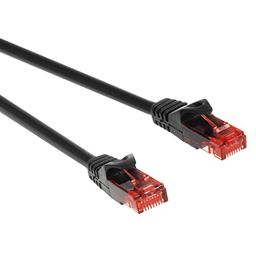 Maclean MCTV-302 B Ethernet Kabel Netzwerkkabel Patchkabel 2x RJ45 UTP cat6 Netzwerk Lan Kabel 10 Gigabit/s (2m, Schwarz) von Maclean