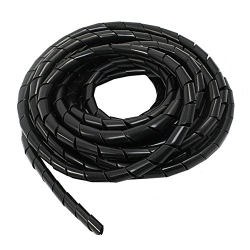 Maclean MCTV-685 B Flexible Kabelspirale Spiralband Kabelschlauch Bündelbereich Wickelschlauch 3m (8.7 * 10mm, Schwarz) Maclean MCTV-685 B Flexible Kabelspirale Spiralband Kabelschlauch Bündelbereich Wickelschlauch 3m (8.7 * 10mm, Schwarz) von Maclean